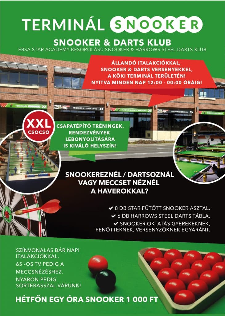 Terminál Snooker Snooker and Darts Klub KÖKI Bevásárlóközpont